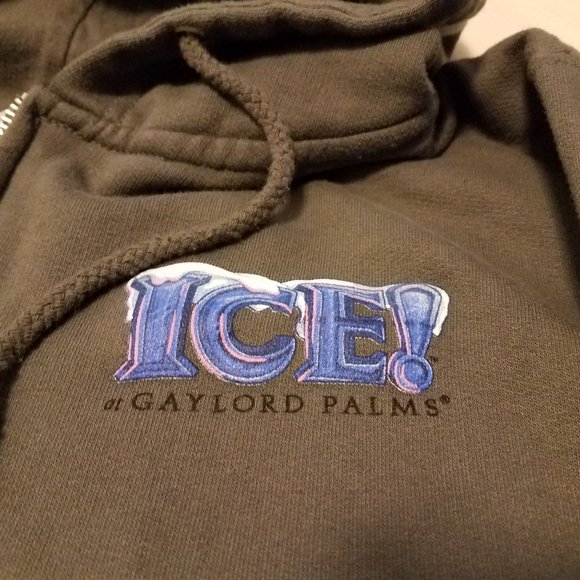 grey Gaylord Plams ICE! zippered hoodie size S - Picture 2 of 2
